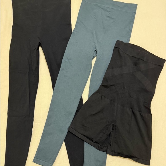 BLANQI Other - Black and Blue Maternity Leggings and Shorts